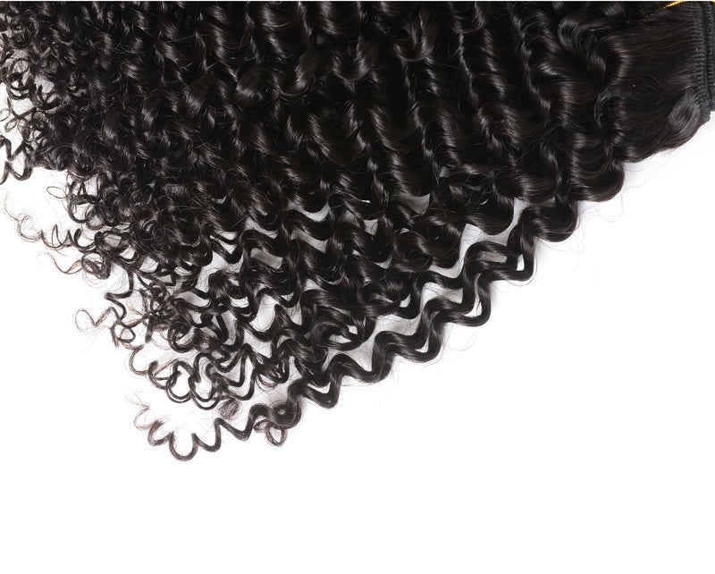 luxnovolex Brazilian Kinky Curly Virgin Hair 9A Grade Unprocessed Remy Virgin Cheap Human Hair Weave Extensions with Luxnovolex Human Hair Bundles (16 16 16) - Image 5